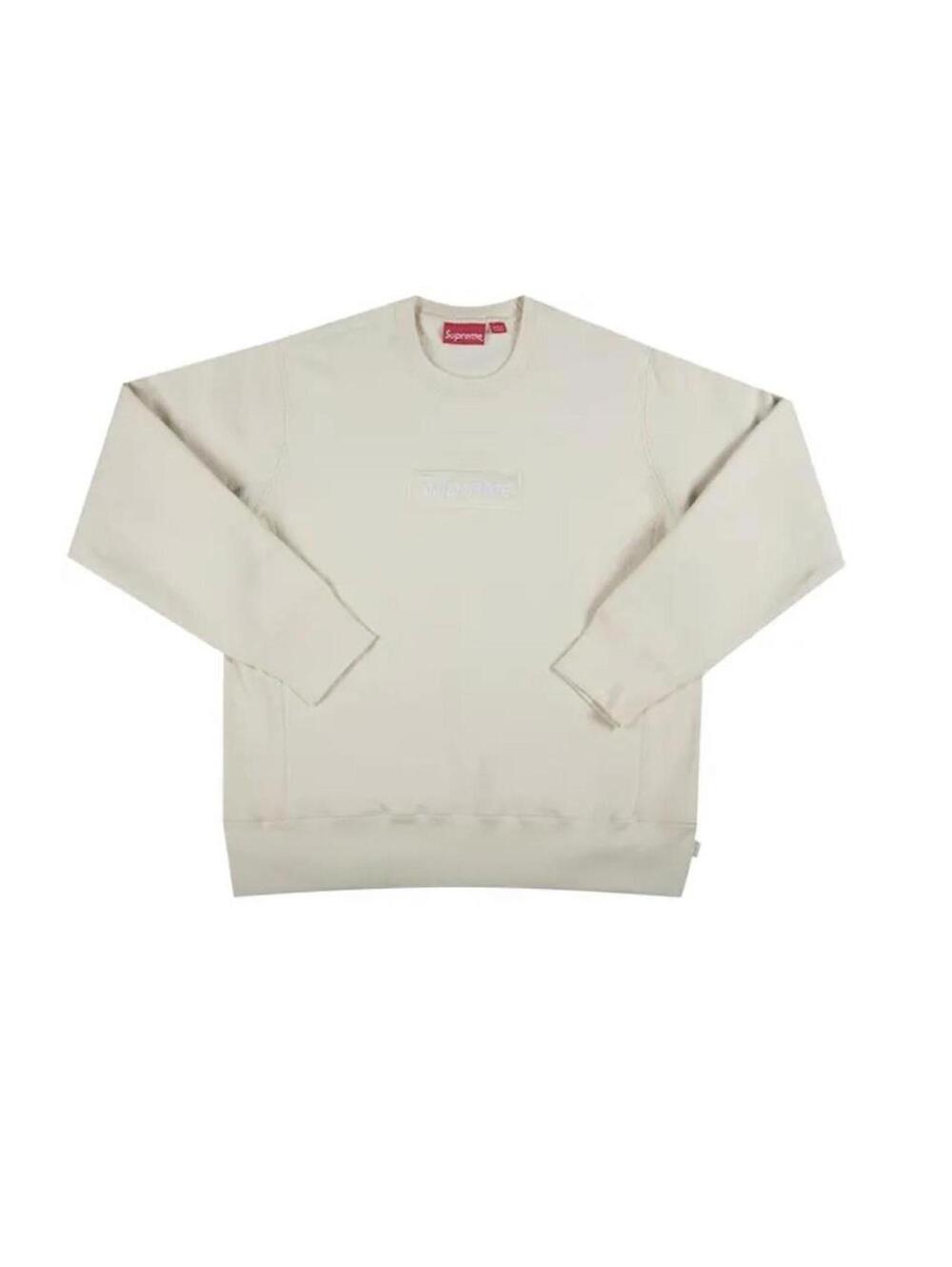 Supreme Box Logo Crewneck Natural S NWT